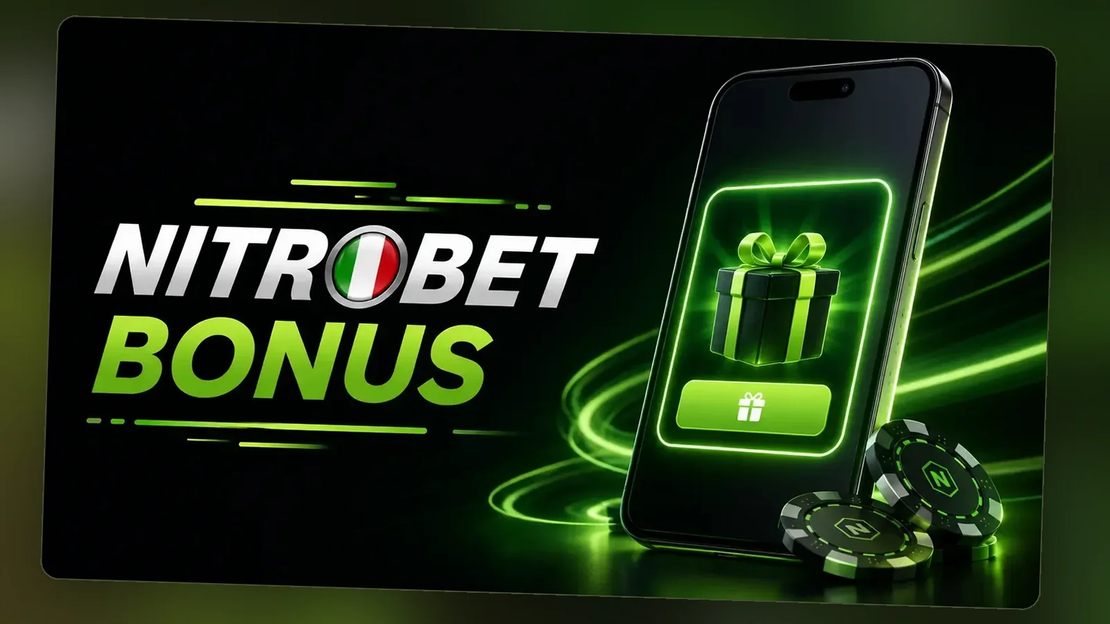 Un banner pubblicitario Nitrobet Bonus: al primo deposito si sceglie tra sport e casinò